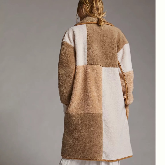Pilcro colorblocked sherpa coat M - Picture 2 of 5